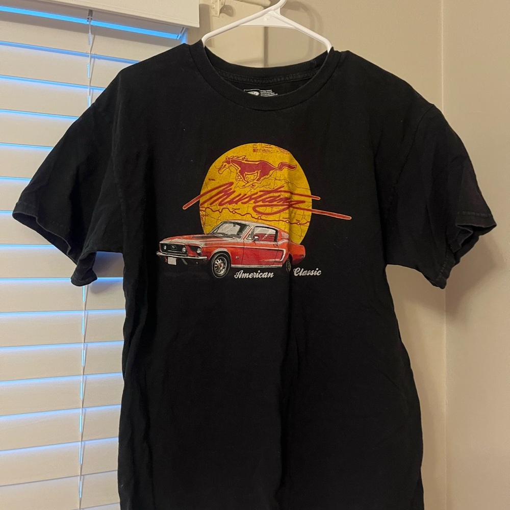 Ford Black Mustang Graphic Tee